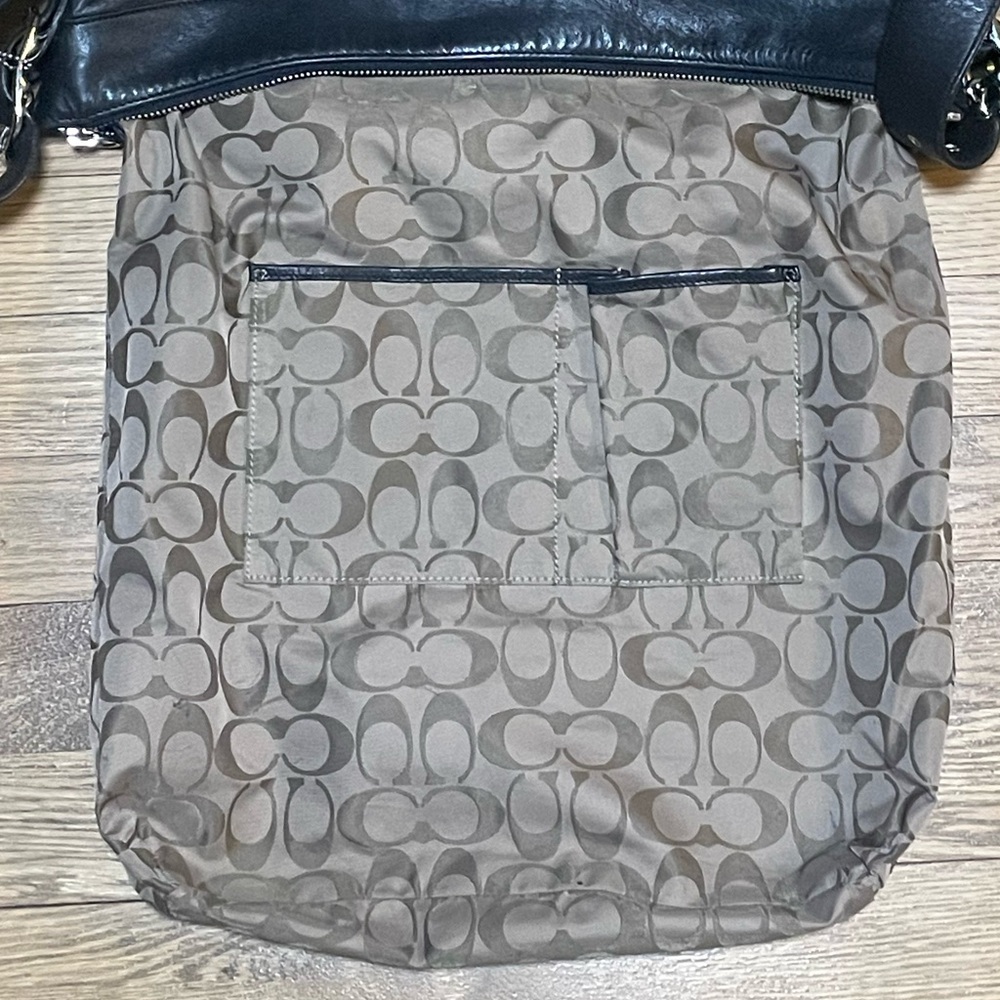 COACH Legacy Leather Slim Duffle Convertible Crossbody Shoulder Messenger Bag - Picture 13 of 16